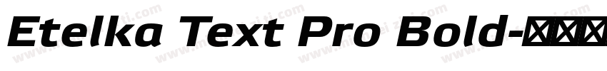 Etelka Text Pro Bold字体转换